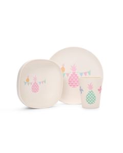 Penny Scallan Kids Bamboo Meal Set - Pineapple Bunting