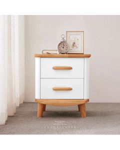 ALL 4 KIDS Ashley White Wooden Bedside Table