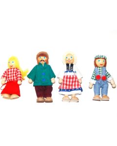 All 4 Kids My Happy Family 4 Miniture Doll