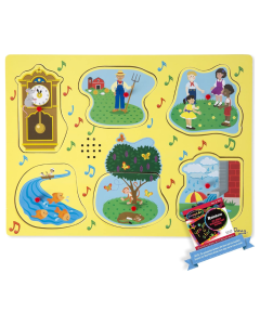 Melissa & Doug Sing-Along Nursery Rhymes 1 Song Puzzle - 6pc