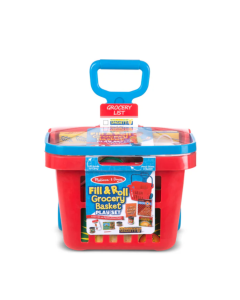 Melissa & Doug Fill & Roll Grocery Basket Play Set