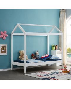 ALL 4 KIDS Layla White Wooden House Single Bed
