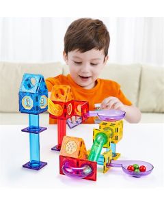 Onshine 109 PCS Magnetic Marble Run Building Tiles
