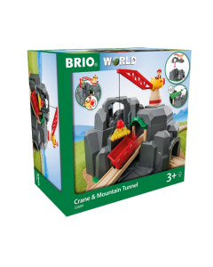 BRIO Crane and Mountain Tunnel 7 pieces