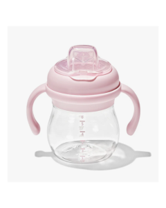 OXO Tot Transitions Soft Spout Sippy Cup With Removable Handles 6oz - Blossom