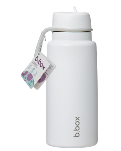 B.Box 1L Insulated Flip Top Drink Bottle - White Out