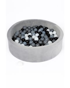 Joy Baby Alexander Grey Round Ball Pit