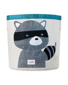 3 Sprouts Storage Bin - Grey Racoon