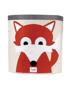 3 Sprouts Storage Bin - Orange Fox