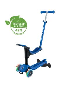 Globber Go Up Sporty Lights 360 - Navy/Dark Blue