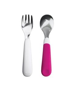 Oxo Tot Fork And Spoon Set - Pink