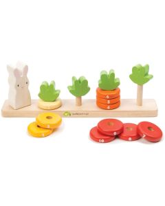 Tender Leaf Toys Counting Carrots Wooden Stacker