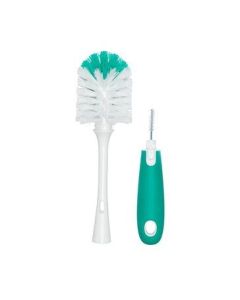 Oxo Tot Bottle Brush With Nipple Cleaner And Stand - Teal