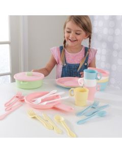 Kidkraft 27PC Cookware Set - Pastel