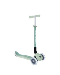 Globber ECOLOGIC PRIMO Foldable Scooter with Lights - Pistachio