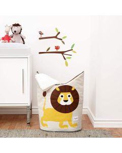 3 Sprouts Laundry Hamper - Yellow Lion