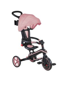 Globber EXPLORER Trike 4in1 FOLDABLE - Deep Pastel Pink