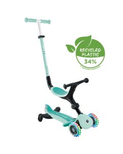 Globber Go Up Active Lights 360 - Mint/Dark Mint