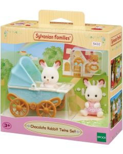 Sylvanian Families Chocolate Rabbit Twins Set