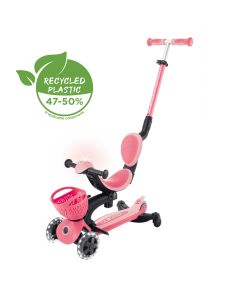 Globber Go Up Baby Lights 360 - Pastel Pink/ Deep Pastel Pink