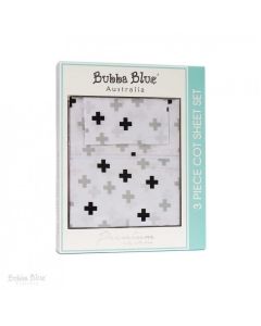 Bubba Blue Polar Bear 3pc Cot Sheet Set