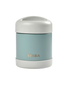 Beaba Stainless Steel Isothermal Portion 300ML - Light Mist/ Eucalyptus Green