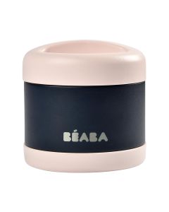 Beaba Stainless Steel Isothermal Portion 500ML - Light Pink/ Night Blue
