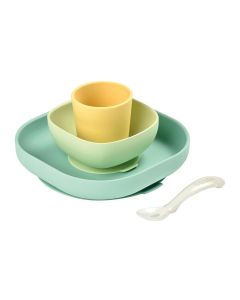Beaba Silicone Suction Meal Set- Yellow