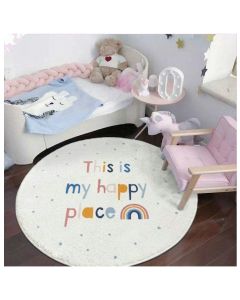 ALL 4 Kids This is My Happy Place Round Rug - Large