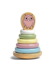 Micki Stacking Owl - Pastel