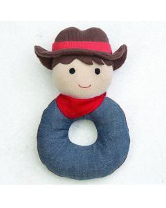 Apple Park Organic Luxury Barnyard Billy Soft Rattle