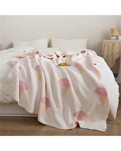 All 4 Kids Pastel Ice Cream Throw Blanket