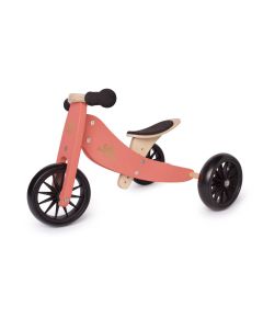 Kinderfeets Tiny Tot 2-in-1 Trike Balance Bike - Coral