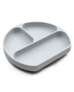 Bumkins Silicone Grip Dish - Grey