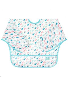 Bumkins Waterproof Sleeved Bib - Raindrops