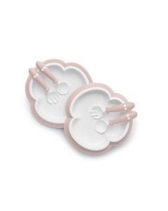 Babybjorn Baby Plate - Spoon and Fork - Powder Pink 2-pack