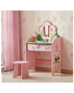 ALL 4 KIDS Olivia the Fairy Girls Dressing Table with Stool