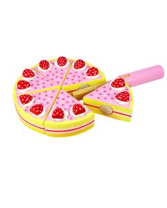 Bigjigs Toys Pretend Strawberry Party Cake