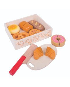 Bigjigs Toys Cutting Bread and Pastries Crate