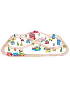 Bigjigs Rail Town and Country Train Set