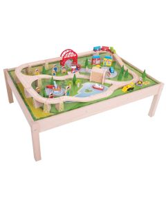 Bigjigs Rail Services Train Set and Table