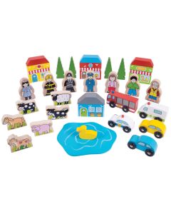 Bigjigs Rail Trackside Accessory Set