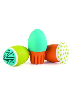 Boon Scrubble Bath Toy - Kiwi / Blue / Tangerine