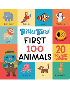 Ditty Bird First 100 Animals Board Book