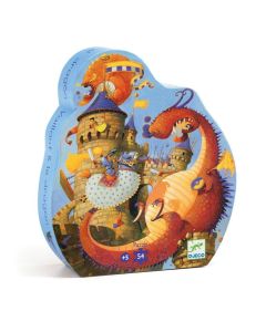 Djeco Vaillant And The Dragon 54pc Silhouette Puzzle
