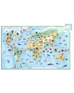 Djeco World Animals 100pc Observation Puzzle