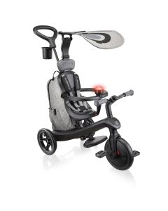 Globber EXPLORER Trike 4 in 1 DELUXE PLAY -Black/Grey
