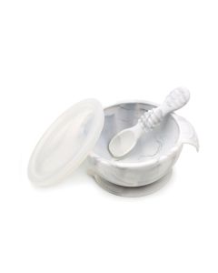 Bumkins Silicone First Feeding Set - Silicone Marble
