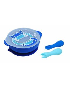 Marcus & Marcus Toddler First Self Feeding Set - Lucas Blue