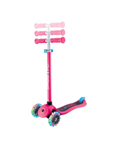 Globber PRIMO PLUS with Lights - Fuchsia Pink / Sky Blue